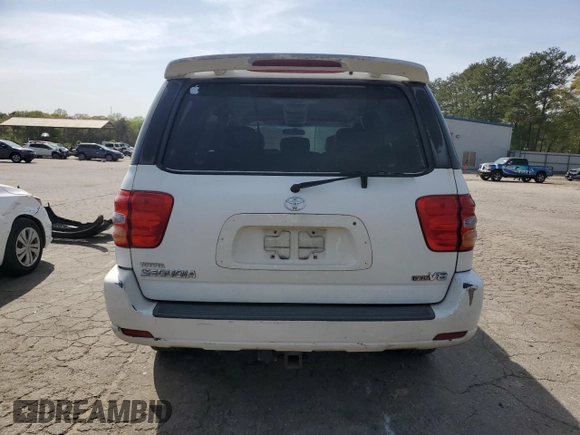 2003 Toyota Sequoia SR5 with VIN 5TDZT34A63S204385, listed as a Copart auction lot 51232405 with 330,086 mi miles and Salvage Title. Bid and sale history available at carsss.com. Image 6.