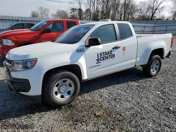 2021 Chevrolet Colorado 2WD Work Truck with VIN 1GCHSBEA8M1123510, listed as a Copart auction lot 44072905 with 88,515 mi miles and Salvage Title. Bid and sale history available at carsss.com. Image 1.
