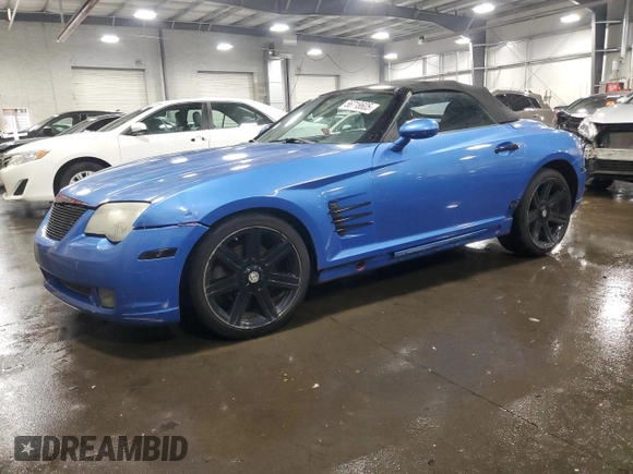 2005 Chrysler Crossfire Limited z VIN 1C3AN65L95X049339, wystawiony jako Copart lot #56718605 z przebiegiem 160 068 mil mil oraz Szkoda całkowita • Salvage title. Historia ofert i sprzedaży dostępna na DreamBid. Obrazek 1.