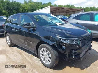 2024 Chevrolet Equinox LT z VIN 3GNAXKEGXRL332519, wystawiony jako IAAI lot #42354759 z przebiegiem 22 218 mil mil oraz . Historia ofert i sprzedaży dostępna na DreamBid. Obrazek 1.