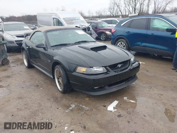 2001 Ford Mustang GT Deluxe with VIN 1FAFP45X51F164819, listed as a IAAI auction lot 41944790 with 25,144 mi miles. Bid and sale history available at carsss.com. Image 1.