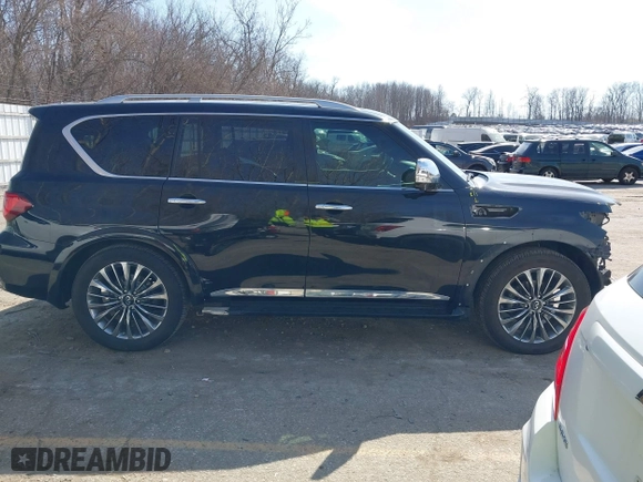 2021 Infiniti QX80 LUXE with VIN JN8AZ2AE0M9273915, listed as a IAAI auction lot 41800571 with 42,653 mi miles. Bid and sale history available at carsss.com. Image 14.