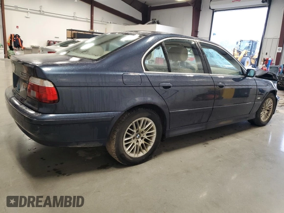 2003 BMW 5 Series 530iA with VIN WBADT63413CK29622, listed as a Copart auction lot 72416014 with 102,223 mi miles and Salvage Title. Bid and sale history available at carsss.com. Image 3.