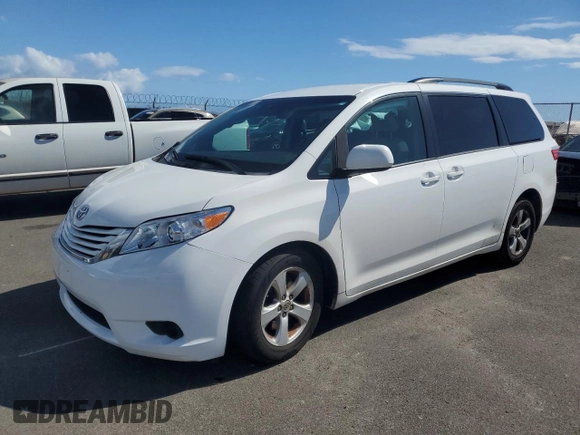 2017 Toyota Sienna LE Auto Access Seat with VIN 5TDKZ3DC9HS819666, listed as a Copart auction lot 89017475 with 118,170 mi miles and Salvage Title. Bid and sale history available at carsss.com. Image 1.
