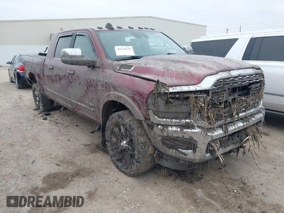 2019 Ram 2500 Limited z VIN 3C6UR5TLXKG514230, wystawiony jako IAAI lot #41628680 z przebiegiem Nie podano mil oraz . Historia ofert i sprzedaży dostępna na DreamBid. Obrazek 1.