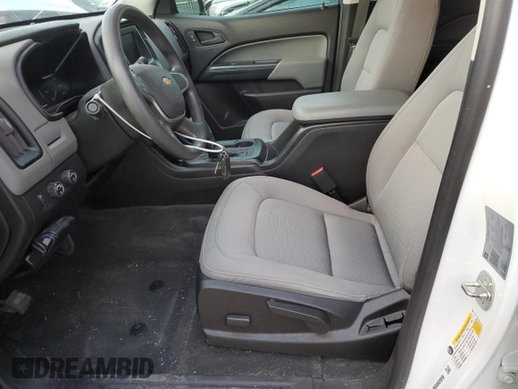 2021 Chevrolet Colorado 4WD Work Truck with VIN 1GCGTBEN3M1130067, listed as a Copart auction lot 80538984 with 54,124 mi miles and Salvage title. Bid and sale history available at DreamBid. Image 7.
