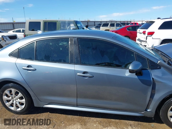 2020 Toyota Corolla LE with VIN JTDEPRAE7LJ106069, listed as a IAAI auction lot 41657178 with 116,008 mi miles. Bid and sale history available at carsss.com. Image 13.