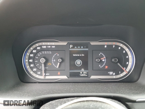 2024 Hyundai Tucson SEL with VIN 5NMJBCDE4RH383881, listed as a Copart auction lot 50635275 with 16,845 mi miles and Salvage Title. Bid and sale history available at carsss.com. Image 9.