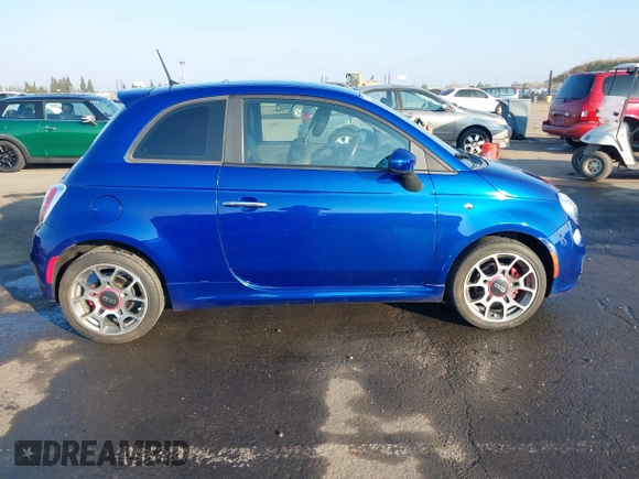 2012 FIAT 500 Sport z VIN 3C3CFFBR1CT352199, wystawiony jako IAAI lot #41461298 z przebiegiem 72 075 mil mil oraz . Historia ofert i sprzedaży dostępna na DreamBid. Obrazek 13.