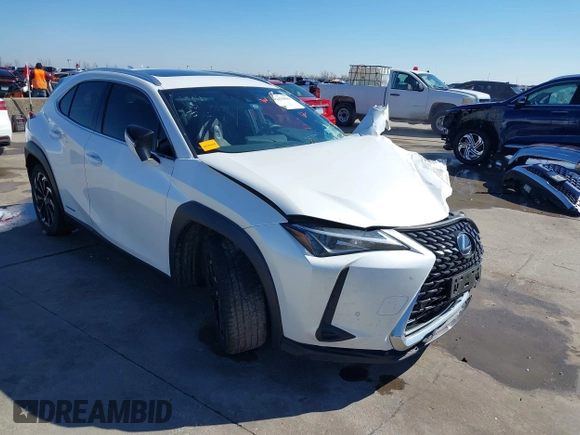 2020 Lexus UX 250h with VIN JTHP9JBH4L2024838, listed as a IAAI auction lot 41479996 with 72,259 mi miles and . Bid and sale history available at DreamBid. Image 1.