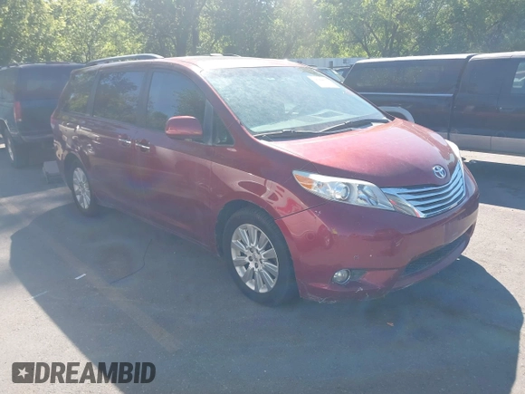 2011 Toyota Sienna XLE with VIN 5TDDK3DC8BS007764, listed as a IAAI auction lot 42689965 with 254,252 mi miles and . Bid and sale history available at DreamBid. Image 12.