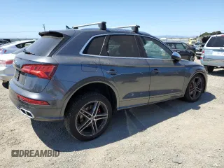2018 Audi SQ5 Premium Plus with VIN WA1A4AFY6J2111003, listed as a Copart auction lot 57989665 with 132,383 mi miles and Salvage title. Bid and sale history available at DreamBid. Image 3.