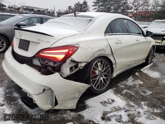 2018 Mercedes-Benz CLA 45 AMG with VIN WDDSJ5CB0JN577816, listed as a Copart auction lot 39734384 with 55,203 mi miles and . Bid and sale history available at DreamBid. Image 3.