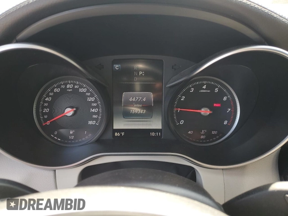 2017 Mercedes-Benz C 300 with VIN WDDWJ4KB6HF390906, listed as a Copart auction lot 63478555 with 159,343 mi miles and Clean title. Bid and sale history available at DreamBid. Image 9.