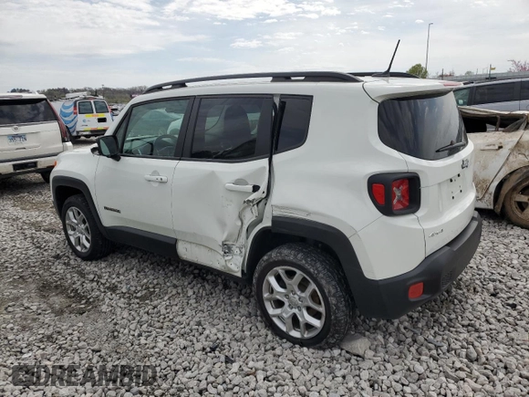 2017 Jeep Renegade Latitude with VIN ZACCJBBB7HPG33623, listed as a Copart auction lot 52420805 with 107,893 mi miles and Salvage title. Bid and sale history available at DreamBid. Image 2.
