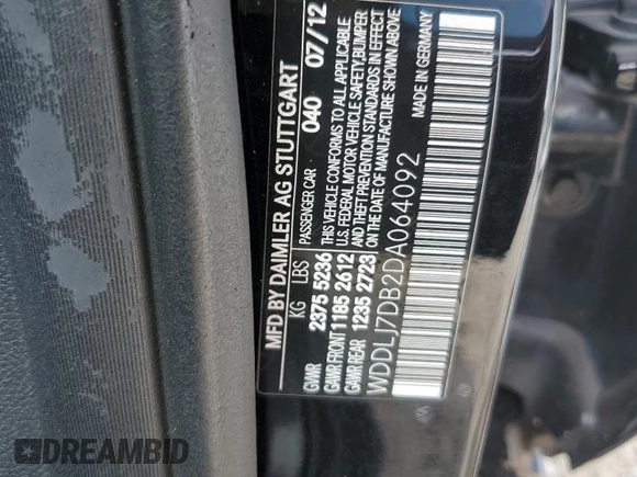 2013 Mercedes-Benz CLS-Class CLS 550 with VIN WDDLJ7DB2DA064092, listed as a Copart auction lot 71356014 with 187,147 mi miles and Salvage Title. Bid and sale history available at carsss.com. Image 15.