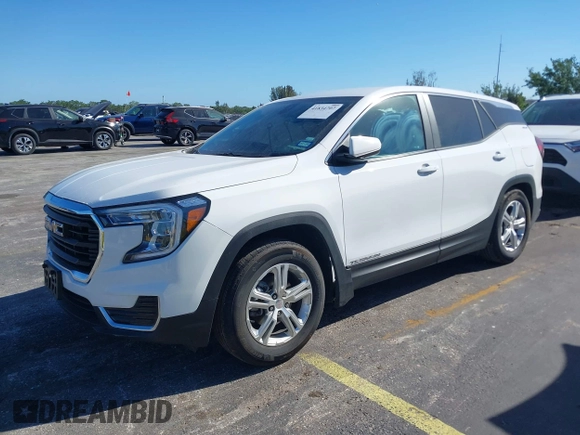 2024 GMC Terrain SLE with VIN 3GKALMEG1RL347950, listed as a IAAI auction lot 41834707 with 14,436 mi miles. Bid and sale history available at carsss.com. Image 18.
