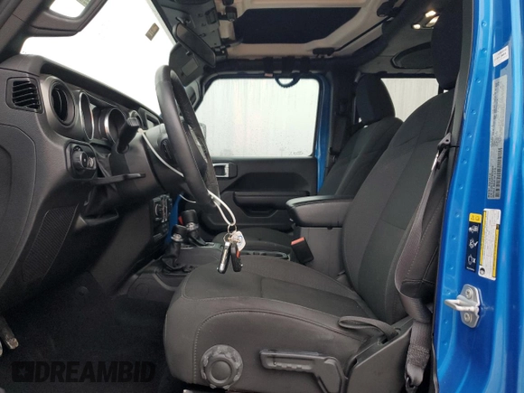 2023 Jeep Wrangler Sport S with VIN 1C4HJXDGXPW692324, listed as a Copart auction lot 41761235 with 15,660 mi miles and Salvage Title. Bid and sale history available at DreamBid. Image 7.
