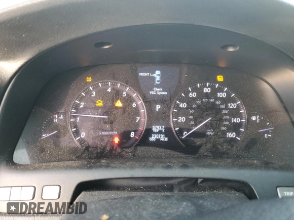 2008 Lexus LS 460 L with VIN JTHGL46F685025376, listed as a Copart auction lot 43646575 with 230,701 mi miles and Clean title. Bid and sale history available at DreamBid. Image 8.