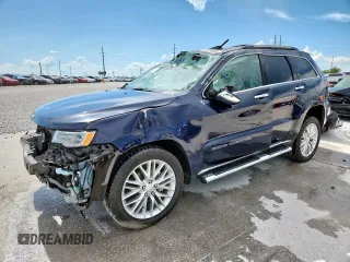 2018 Jeep Grand Cherokee Summit with VIN 1C4RJFJG6JC341843, listed as a Copart auction lot 62220685 with 66,807 mi miles and Salvage title. Bid and sale history available at DreamBid. Image 1.