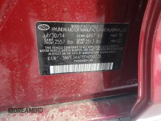 2015 Hyundai Sonata 2.4L Sport with VIN 5NPE34AF5FH050735, listed as a Copart auction lot 52588225 with 152,426 mi miles and Clean Title. Bid and sale history available at carsss.com. Image 12.