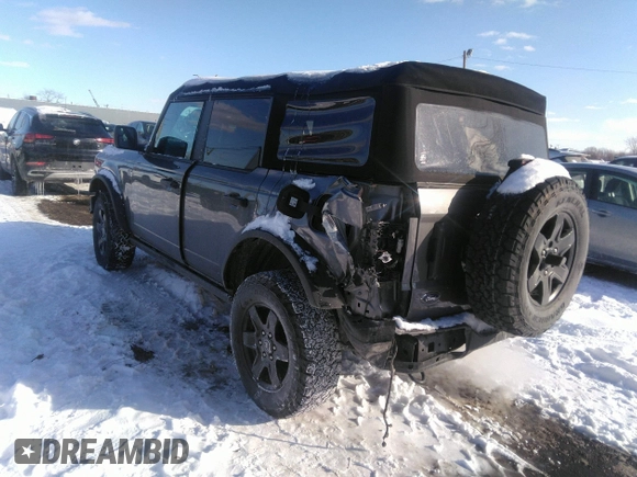 2022 Ford Bronco with VIN 1FMDE5BH4NLA84313, listed as a IAAI auction lot 41600748 with 35,408 mi miles and . Bid and sale history available at DreamBid. Image 3.