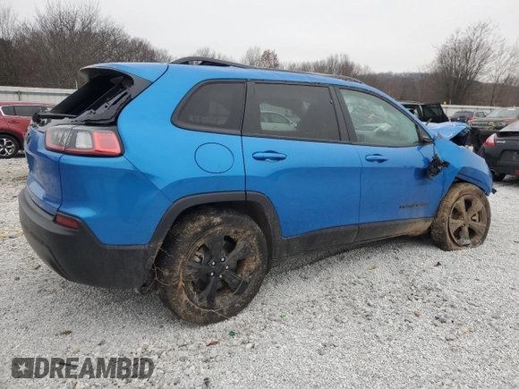 2021 Jeep Cherokee Altitude with VIN 1C4PJMLB8MD116514, listed as a Copart auction lot 86846234 with 50,393 mi miles and Salvage Title. Bid and sale history available at carsss.com. Image 3.