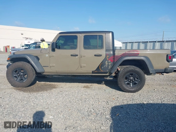 2020 Jeep Gladiator Sport S with VIN 1C6HJTAG0LL216406, listed as a IAAI auction lot 41991629 with 180,125 mi miles and . Bid and sale history available at DreamBid. Image 14.
