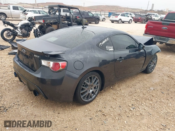 2013 Subaru BRZ Limited with VIN JF1ZCAC13D1610750, listed as a IAAI auction lot 41387911 with 95,518 mi miles. Bid and sale history available at carsss.com. Image 4.