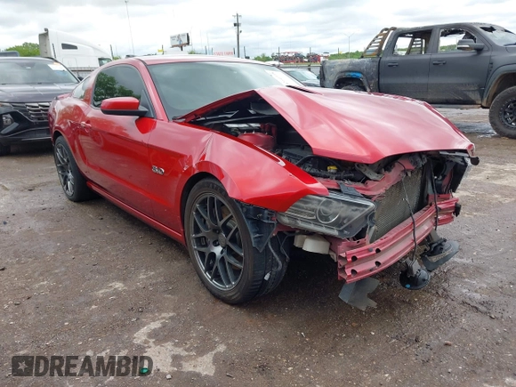 2013 Ford Mustang GT with VIN 1ZVBP8CF5D5209257, listed as a IAAI auction lot 42141198 with 124,462 mi miles and . Bid and sale history available at DreamBid. Image 1.
