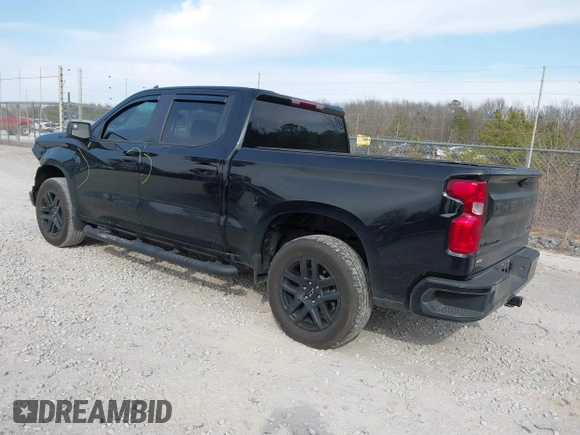 2022 Chevrolet Silverado 1500 Custom with VIN 1GCPABEK2NZ510094, listed as a IAAI auction lot 41716750 with 45,366 mi miles and . Bid and sale history available at DreamBid. Image 3.