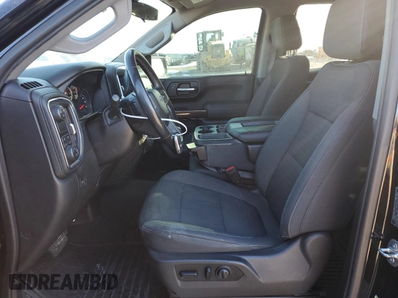 2019 Chevrolet Silverado 1500 RST with VIN 1GCRWDED0KZ231326, listed as a Copart auction lot 45497815 with 97,960 mi miles and Salvage Title. Bid and sale history available at carsss.com. Image 7.
