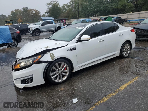 2015 Kia Optima SXL Turbo with VIN 5XXGR4A61FG460113, listed as a Copart auction lot 83694364 with 144,901 mi miles and Salvage Title. Bid and sale history available at DreamBid. Image 1.
