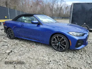 2024 BMW 4 Series 430i xDrive with VIN WBA43AT09RCP00263, listed as a Copart auction lot 48894815 with 17,688 mi miles and Salvage Title. Bid and sale history available at carsss.com. Image 4.