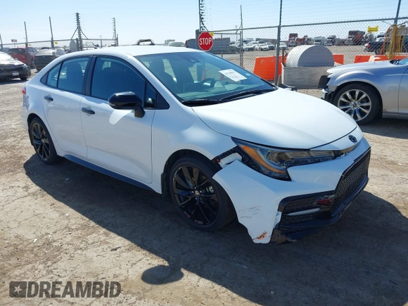 2021 Toyota Corolla SE with VIN 5YFS4MCE4MP075548, listed as a IAAI auction lot 41648015 with 28,840 mi miles. Bid and sale history available at carsss.com. Image 1.