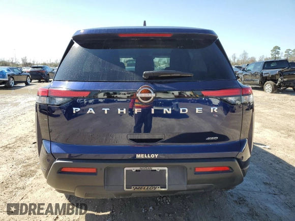 2022 Nissan Pathfinder S with VIN 5N1DR3ACXNC256066, listed as a Copart auction lot 45405115 with 28,851 mi miles and Salvage title. Bid and sale history available at DreamBid. Image 6.