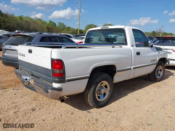 1997 Dodge Ram 1500 with VIN 1B7HC16Y0VS176345, listed as a IAAI auction lot 41947869 with 222,103 mi miles. Bid and sale history available at carsss.com. Image 4.