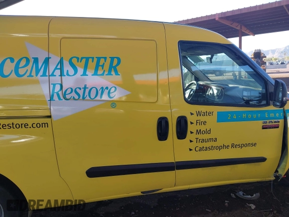 2016 Ram ProMaster City Cargo Tradesman with VIN ZFBERFAT8G6B54587, listed as a IAAI auction lot 41808880 with 69,804 mi miles. Bid and sale history available at carsss.com. Image 13.