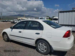 2001 Honda Civic DX with VIN 2HGES16291H533834, listed as a Copart auction lot 45401585 with 71,250 mi miles and Clean Title. Bid and sale history available at carsss.com. Image 2.