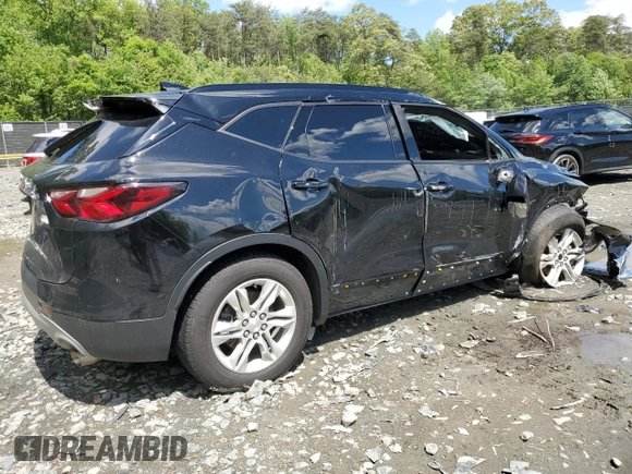 2021 Chevrolet Blazer LT with VIN 3GNKBJRS8MS572047, listed as a Copart auction lot 55783135 with 96,744 mi miles and Salvage title. Bid and sale history available at DreamBid. Image 3.
