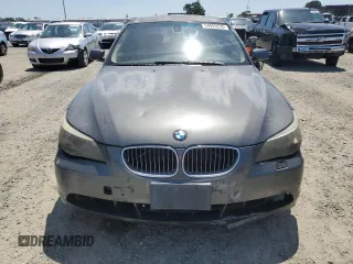 2006 BMW 5 Series 525i with VIN WBANE535X6CK91543, listed as a Copart auction lot 54925235 with 257,674 mi miles and Salvage Title. Bid and sale history available at DreamBid. Image 5.