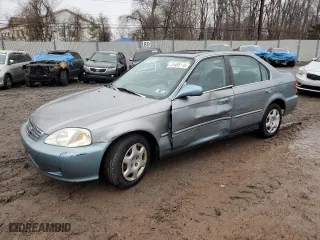 1999 Honda Civic EX with VIN 2HGEJ8646XH550886, listed as a Copart auction lot 41465115 with 78,693 mi miles and Salvage Title. Bid and sale history available at carsss.com. Image 1.