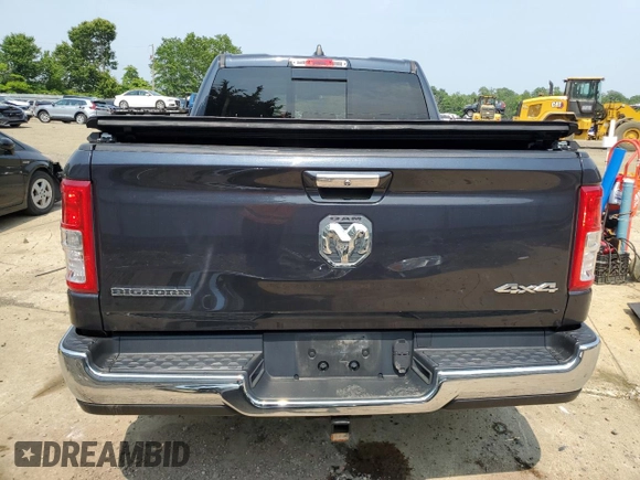 2020 Ram 1500 Big Horn with VIN 1C6RRFFG0LN394747, listed as a Copart auction lot 61749635 with 47,813 mi miles and Salvage title. Bid and sale history available at DreamBid. Image 6.