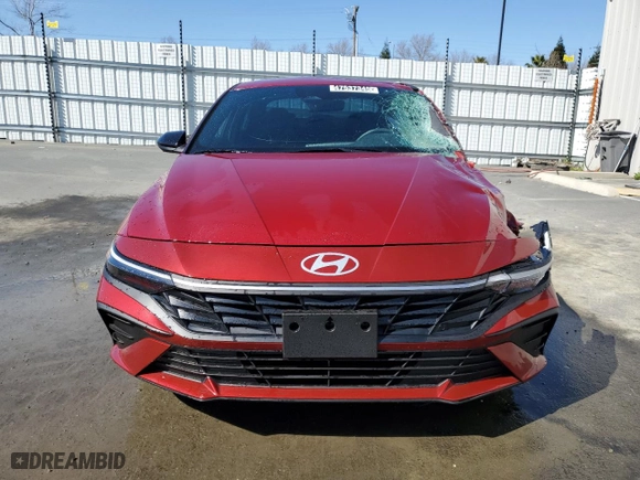 2025 Hyundai Elantra SEL Sport with VIN KMHLM4DG3SU874057, listed as a Copart auction lot 47537345 with 5,008 mi miles and Clean Title. Bid and sale history available at carsss.com. Image 5.