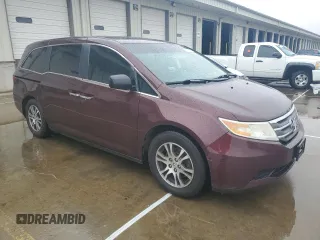 2011 Honda Odyssey EX-L with VIN 5FNRL5H6XBB027702, listed as a Copart auction lot 51978575 with 224,070 mi miles and Salvage Title. Bid and sale history available at DreamBid. Image 4.
