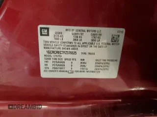 2015 Chevrolet Silverado 1500 LT with VIN 1GCRCREC7FZ376625, listed as a Copart auction lot 46661765 with 217,586 mi miles and Clean Title. Bid and sale history available at carsss.com. Image 12.