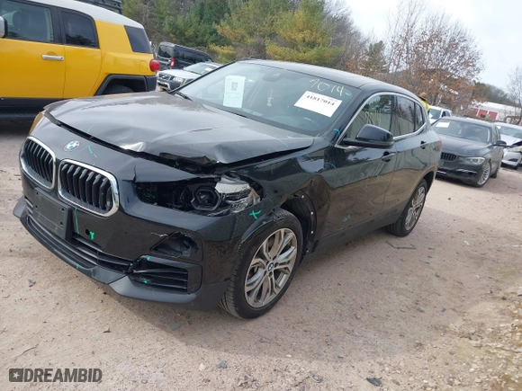 2022 BMW X2 xDrive28i with VIN WBXYJ1C09N5U38465, listed as a IAAI auction lot 41817014 with 46,954 mi miles. Bid and sale history available at carsss.com. Image 20.