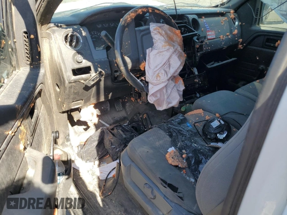 2013 Ford F-150 XL with VIN 1FTMF1EM1DKF55437, listed as a Copart auction lot 69893114 with Not Provided miles and Salvage Title. Bid and sale history available at DreamBid. Image 8.