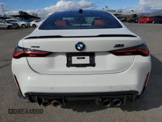2024 BMW M4 Competition xDrive with VIN WBS43AZ00RCP40783, listed as a Copart auction lot 45813225 with 8,095 mi miles and Salvage Title. Bid and sale history available at carsss.com. Image 6.