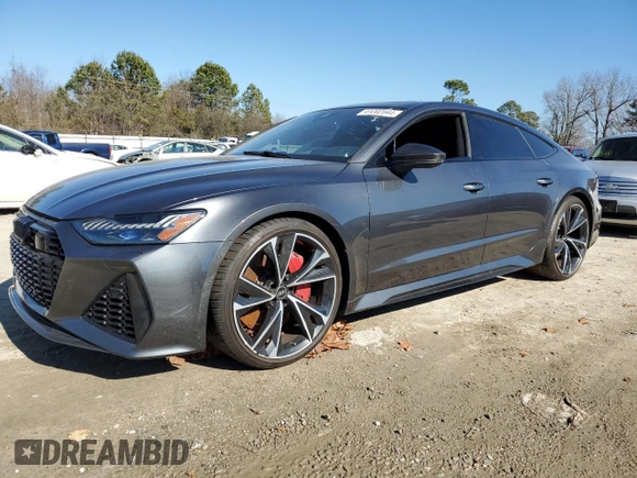 2022 Audi RS 7 z VIN WUAPCBF22NN912345, wystawiony jako Copart lot #41202044 z przebiegiem 5076 mil mil oraz Szkody całkowita. Historia ofert i sprzedaży dostępna na DreamBid. Obrazek 1.